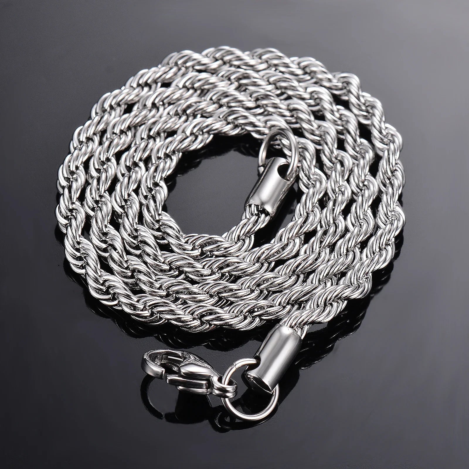 925 sterling silver Rope Chain Necklace/Bracelet