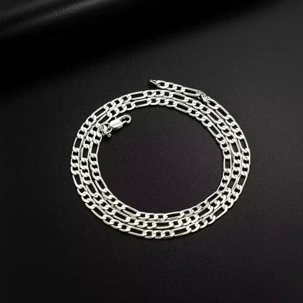 Fine Noble  Silver 4MM Chain